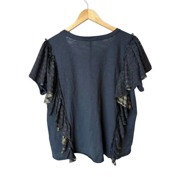 Anthropologie Pilcro Oversized Golden Hour Tee Size S - Picture 6 of 10